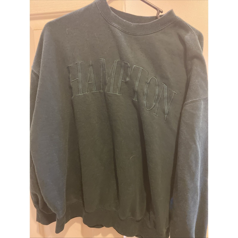 Reflex Sweatshirt Mens Large Green Hampton Graphic Crewneck Fleece Pullover